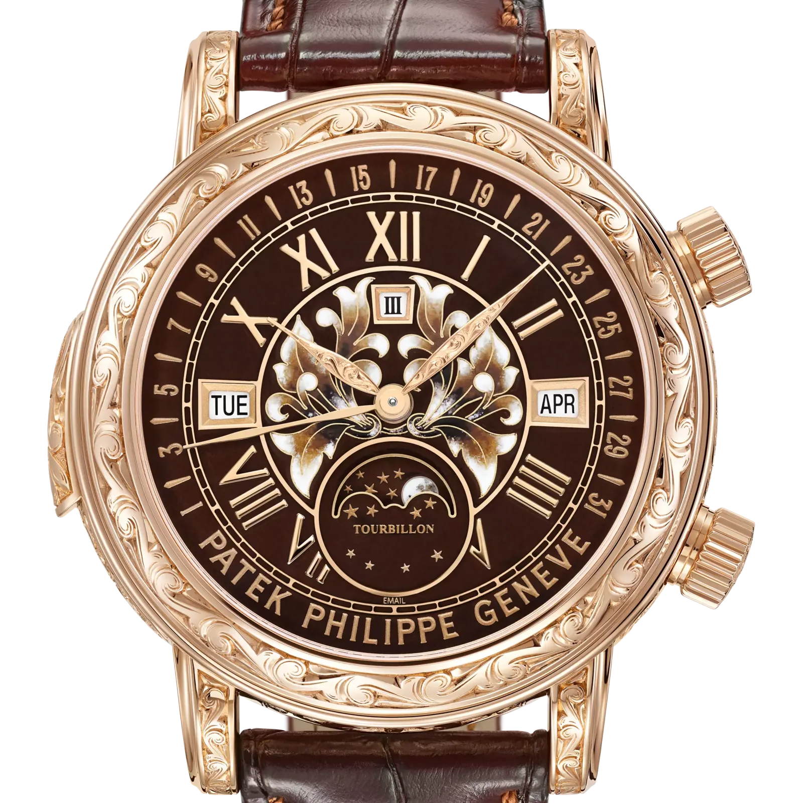 Patek Philippe Grand Complications 6002R-001, reference 6002R-001, brown dial, rose gold case