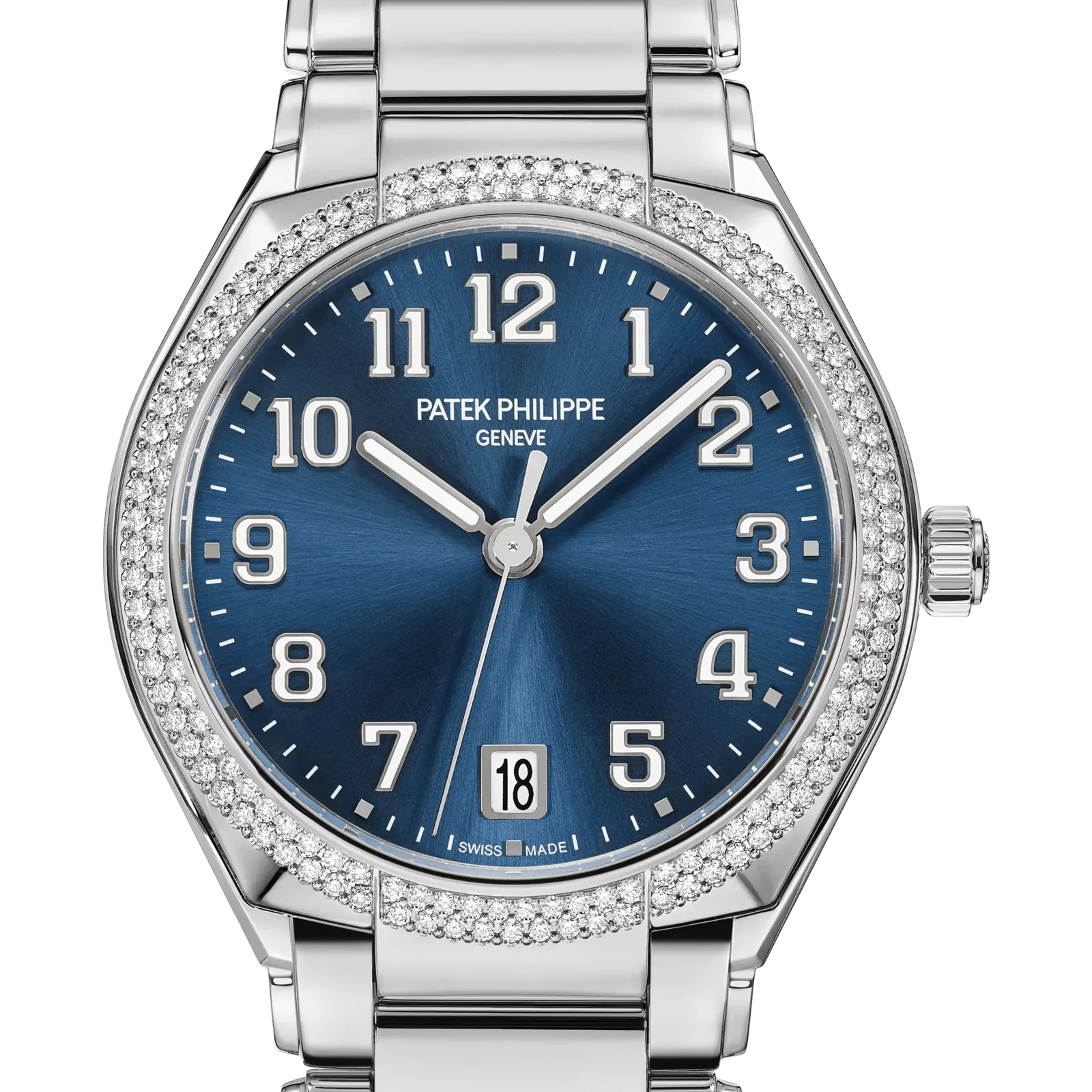Patek Philippe Twenty~4 Automatic 7300/1200A, reference 7300/1200A-001, blue dial, stainless steel case