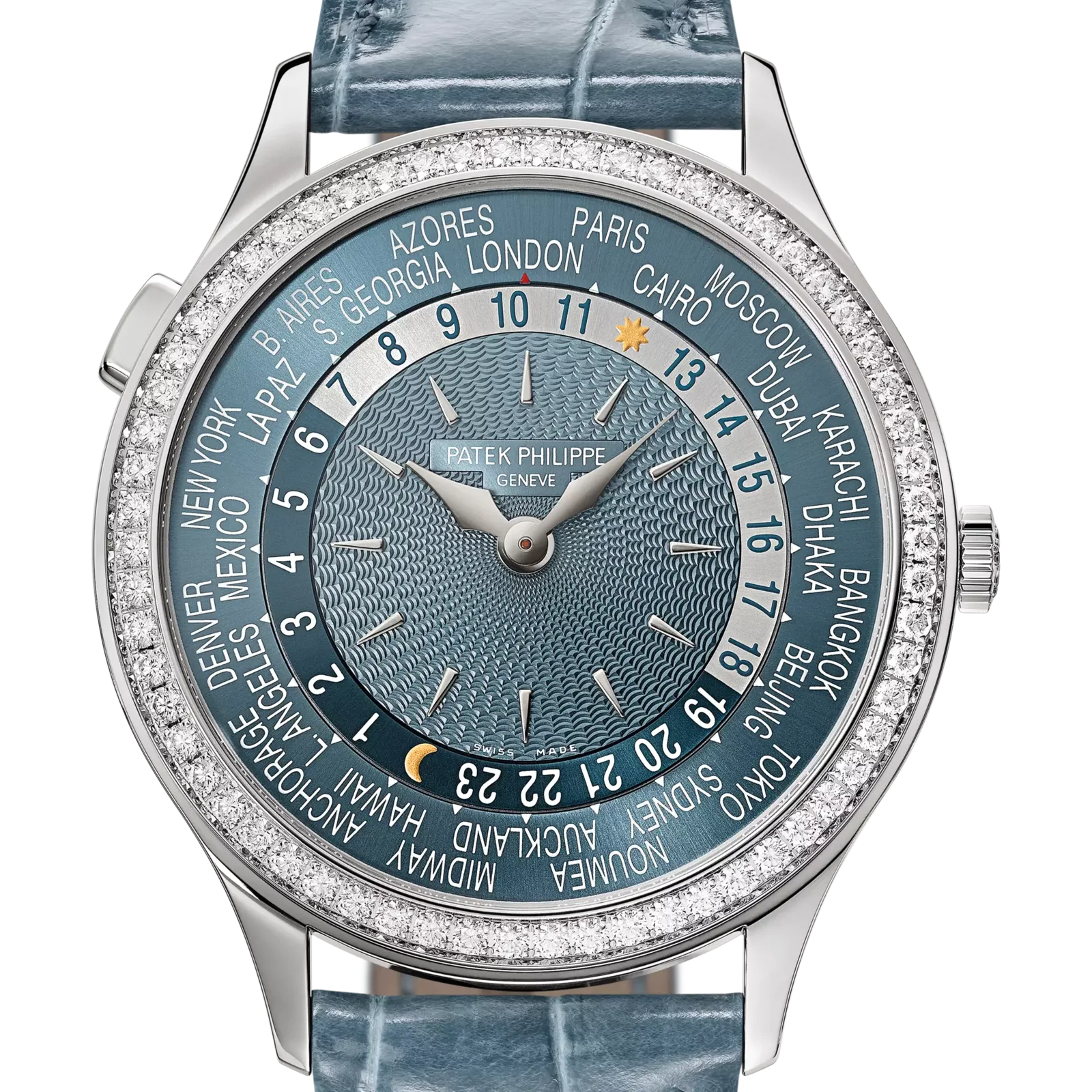 Patek Philippe World Time 7130G, reference 7130G-016, white gold case