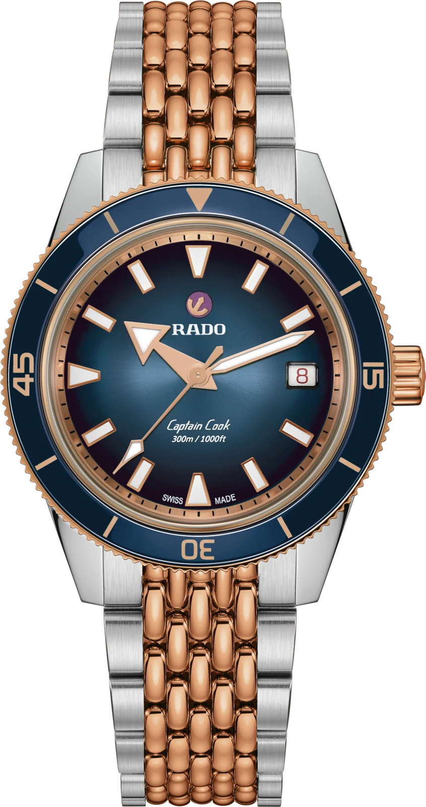 Rado Captain Cook Automatic, reference R32224203, stainless steel case