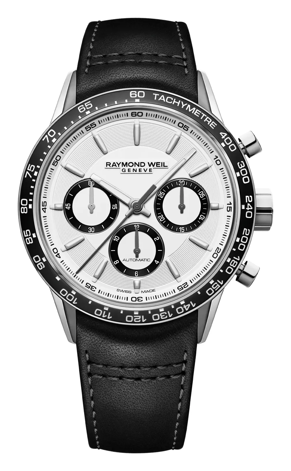 Raymond Weil Freelancer 43 mm 7741, reference 7741-SC1-30021, white dial, stainless steel case