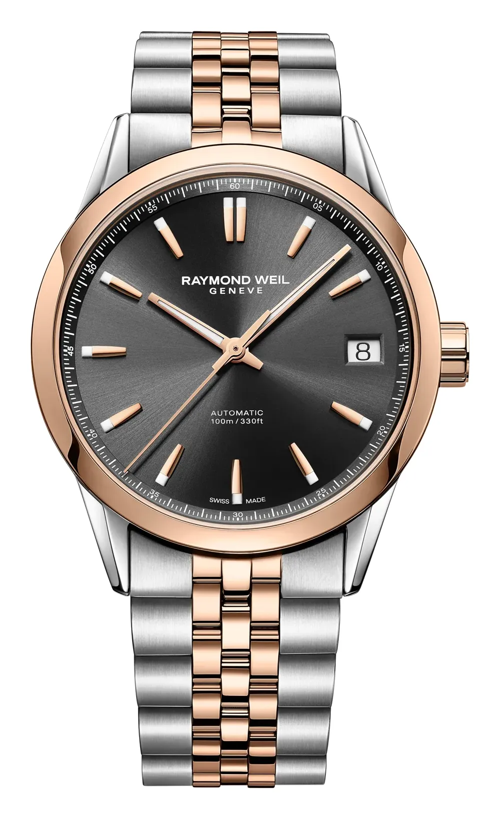 Raymond Weil Freelancer 40 mm 2741, reference 2741-SP5-20001, black dial, stainless steel case