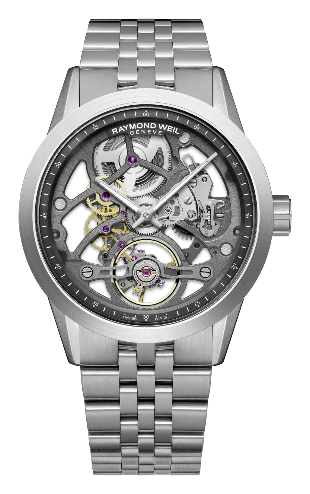 Raymond Weil Freelancer 40 mm 2786, reference 2786-ST-60000, grey dial, stainless steel case
