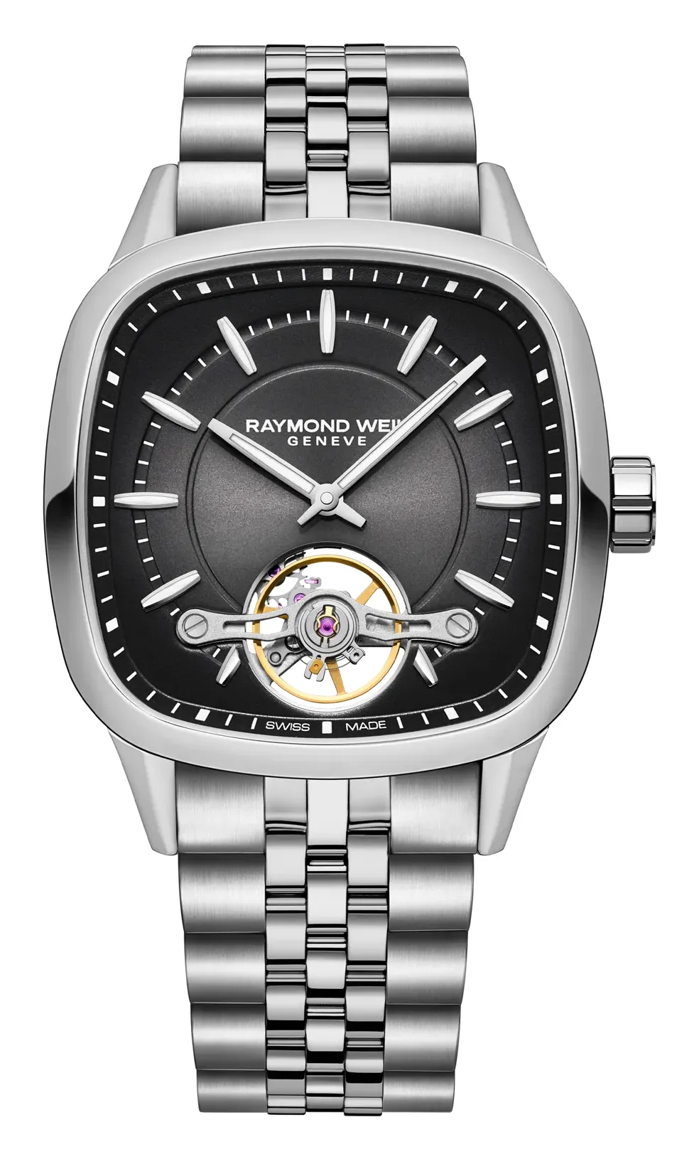 Raymond Weil Freelancer 40 mm 2790, reference 2790-ST-20051, black dial, stainless steel case