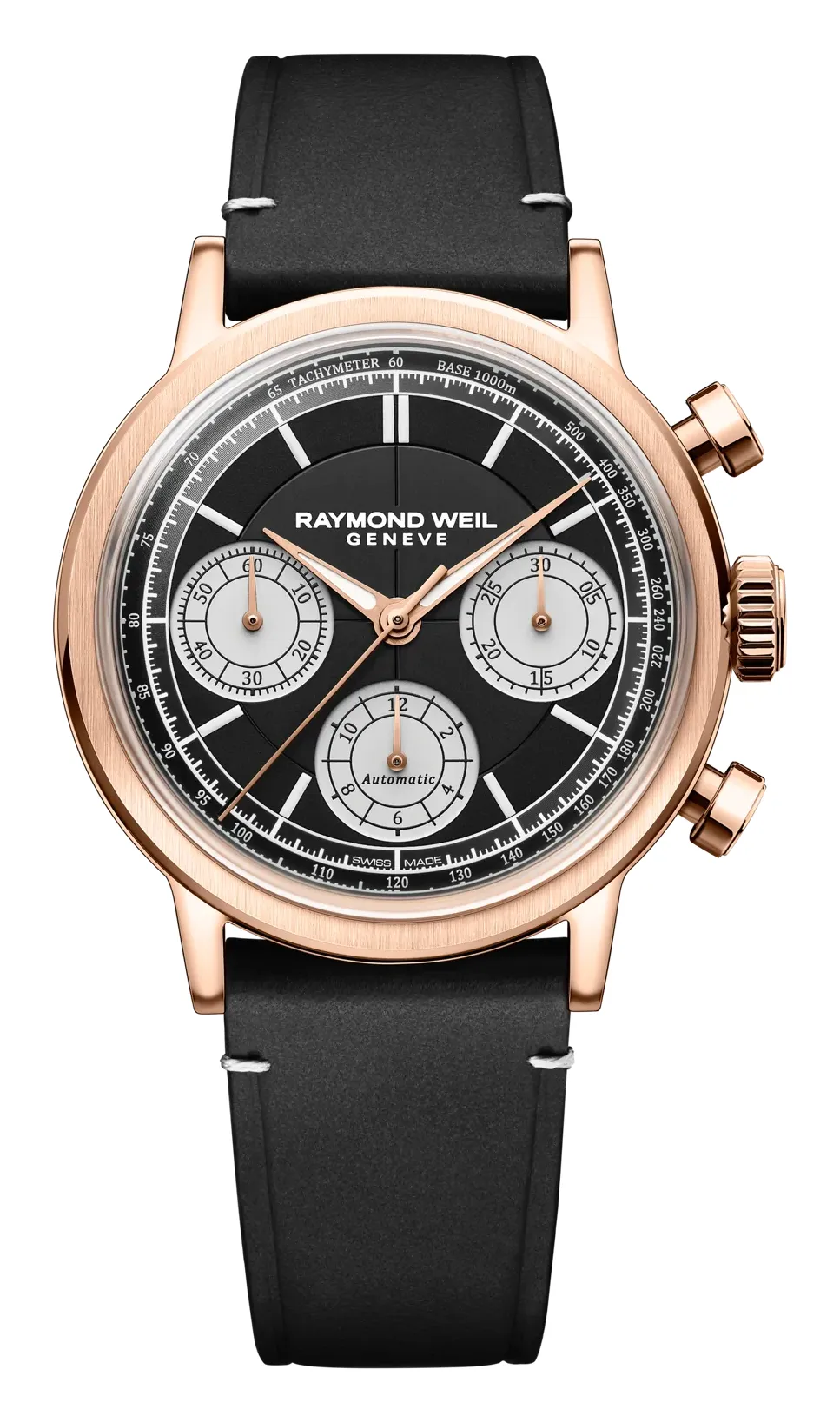Raymond Weil Millesime 39 mm 7765, reference 7765-PC5-20631, black dial, stainless steel case