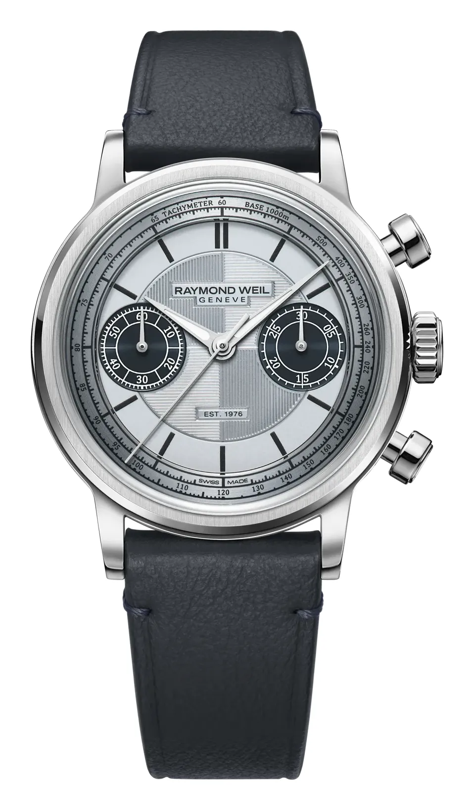 Raymond Weil Millesime 39 mm 7776, reference 7776-STC-65501, blue dial, stainless steel case