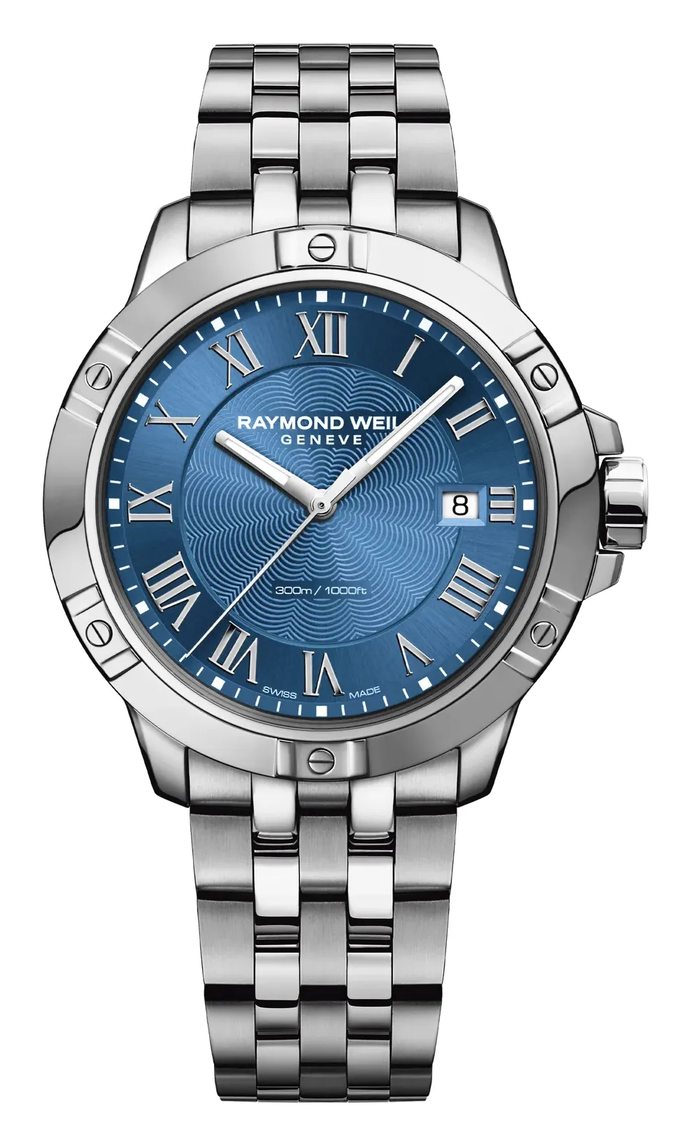 Raymond Weil Tango 41 mm 8160, reference 8160-ST-00508, blue dial, stainless steel case