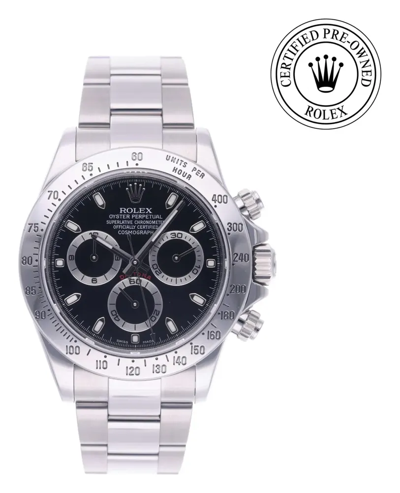 Rolex Cosmograph Daytona 116520, reference 116520, black dial, stainless steel case