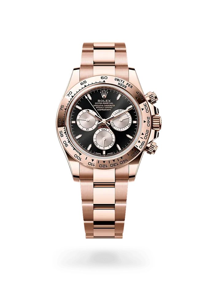 Rolex Cosmograph Daytona 126505, reference 126505-0001, black dial, rose gold case