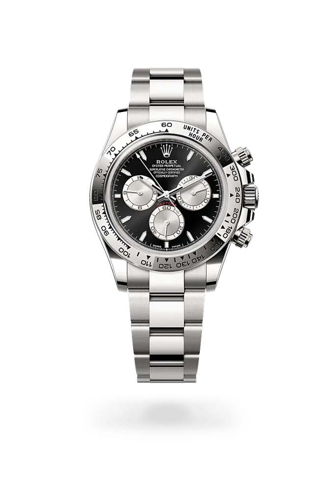 Rolex Cosmograph Daytona 126509, reference 126509-0001, black dial, white gold case
