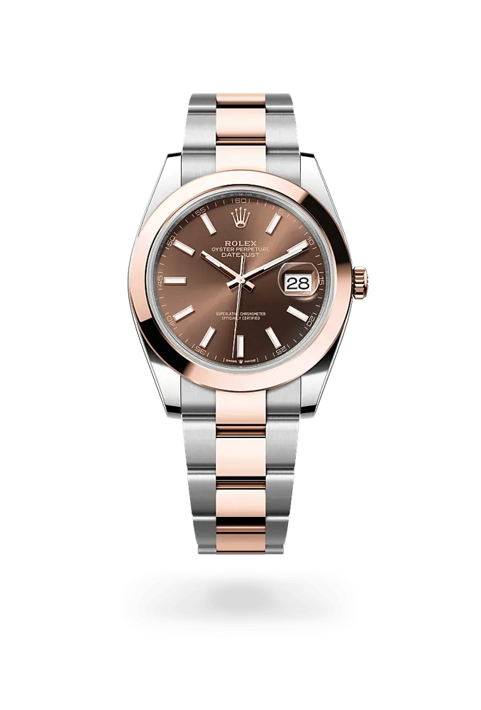 Rolex Datejust 126301, reference 126301-0001, stainless steel and rose gold case