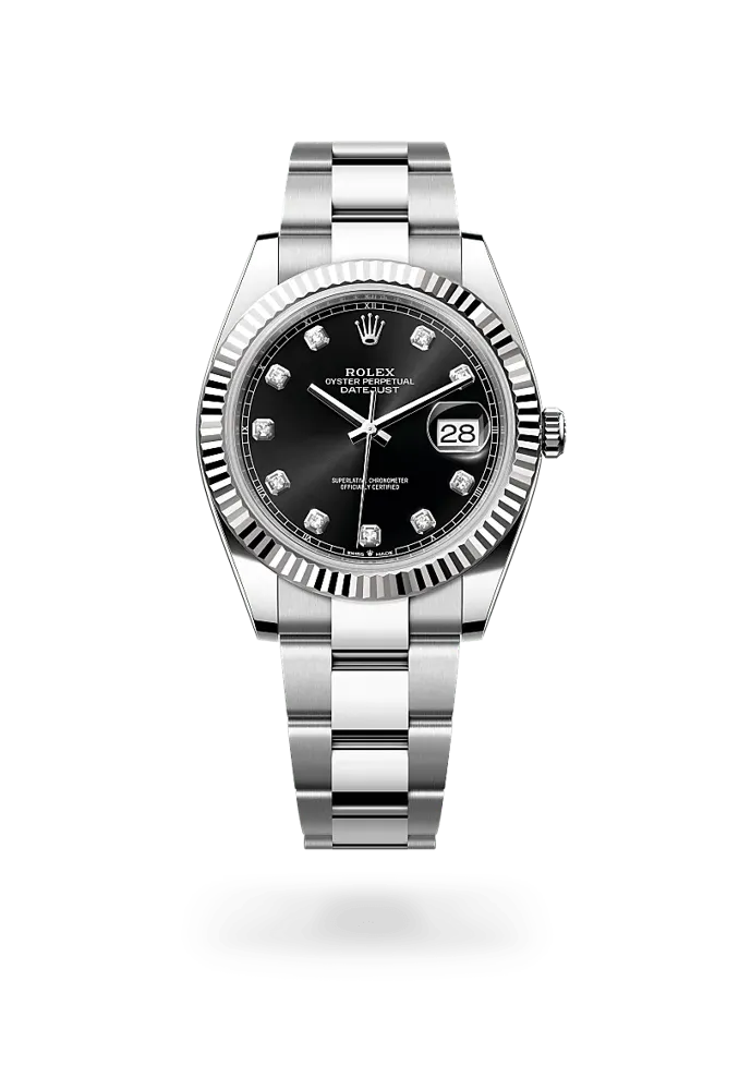 Rolex Datejust 126334, reference 126334-0011, black dial, stainless steel and white gold case