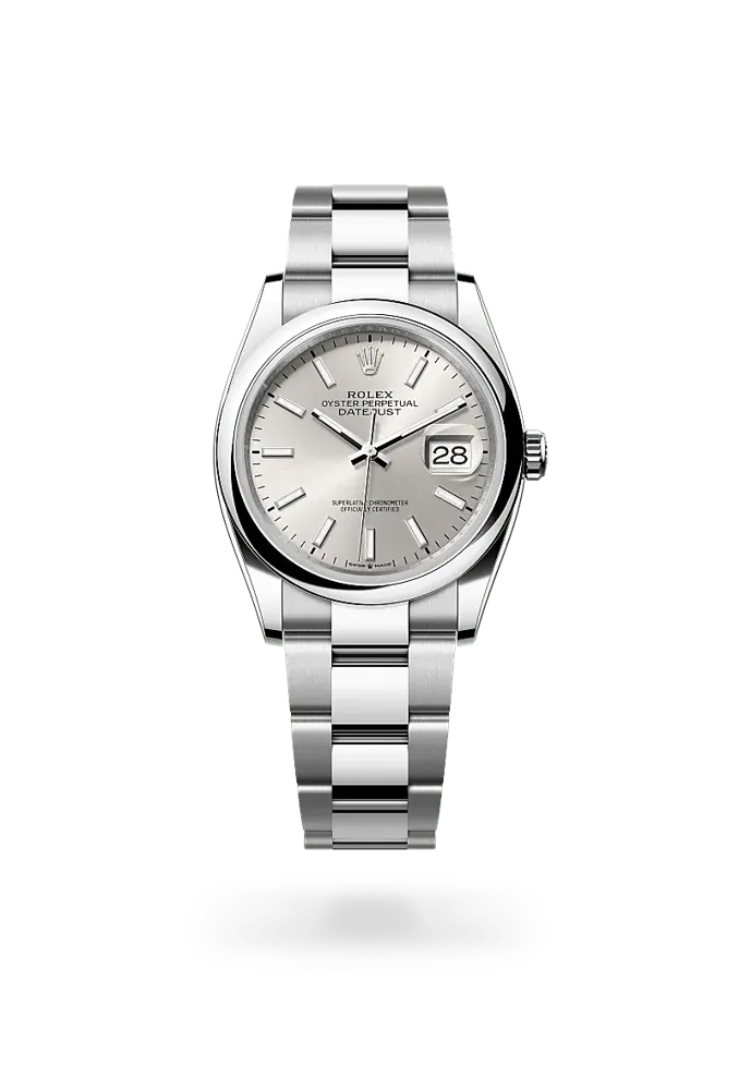 Rolex Datejust 36 126200, reference 126200-0002, silver dial, stainless steel case