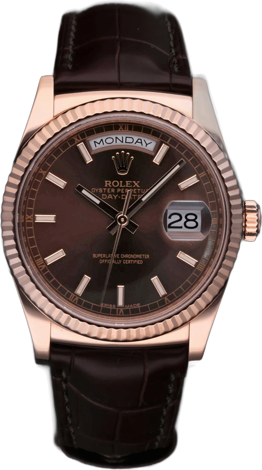 Rolex Day-Date 36 118135, reference 118135, rose gold case