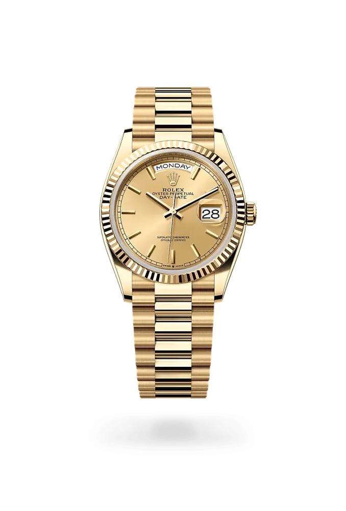 Rolex Day-Date 36 128238, reference 128238-0045, yellow gold case
