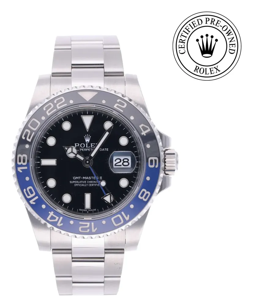 Rolex GMT-Master II 116710BLNR, reference 116710BLNR, black dial, stainless steel case