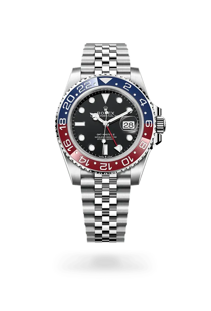 Rolex GMT-Master II 126710BLRO, reference 126710BLRO-0001, black dial, stainless steel case