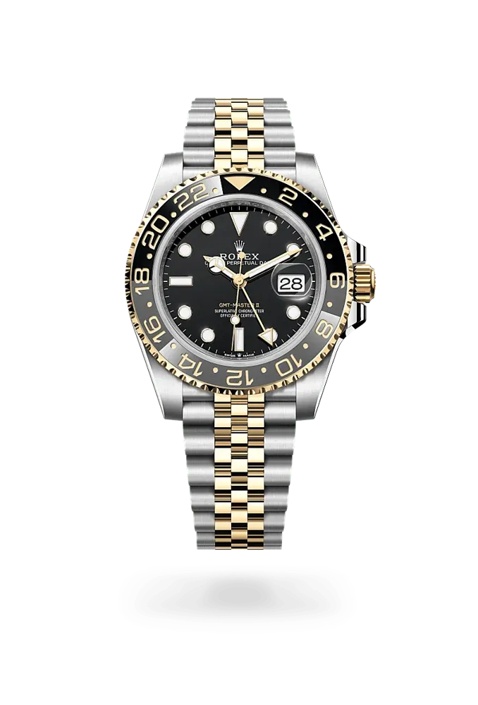Rolex GMT-Master II 126713GRNR, reference 126713GRNR-0001, black dial, stainless steel and yellow gold case