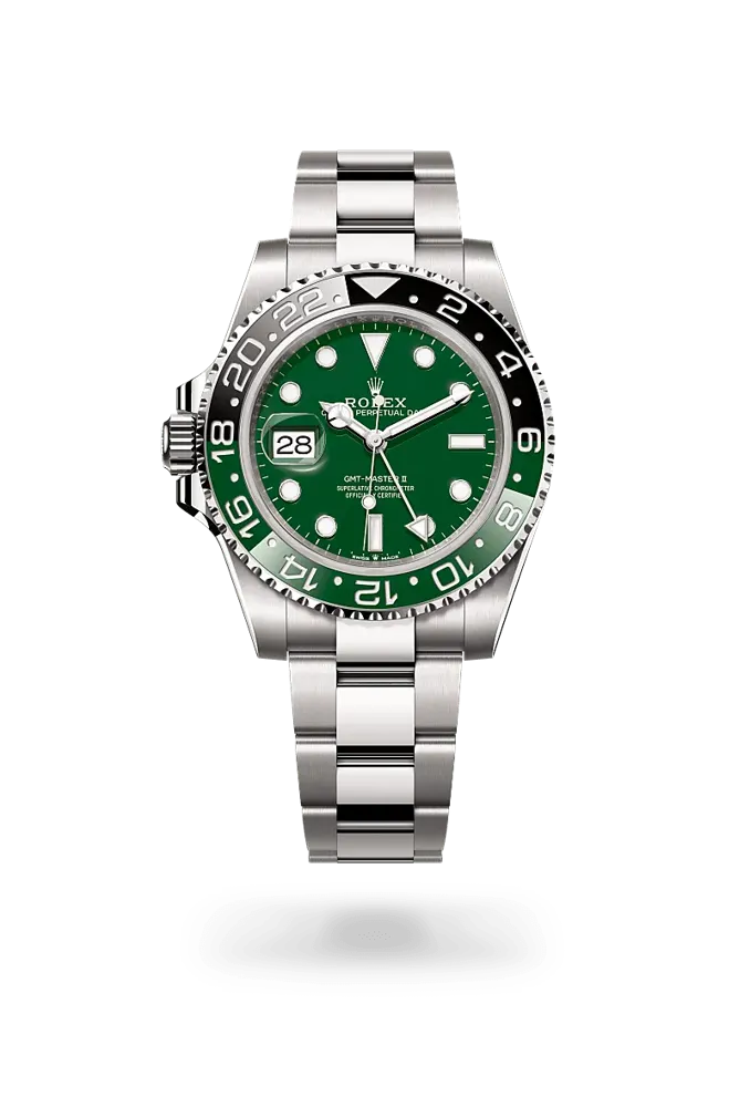 Rolex GMT-Master II 126729VTNR, reference 126729VTNR-0001, green dial, white gold case