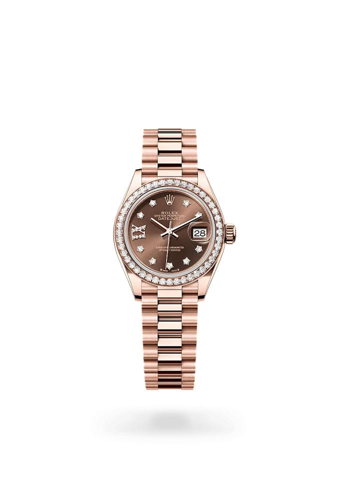 Rolex Lady-Datejust 279135RBR, reference 279135RBR-0001, rose gold case