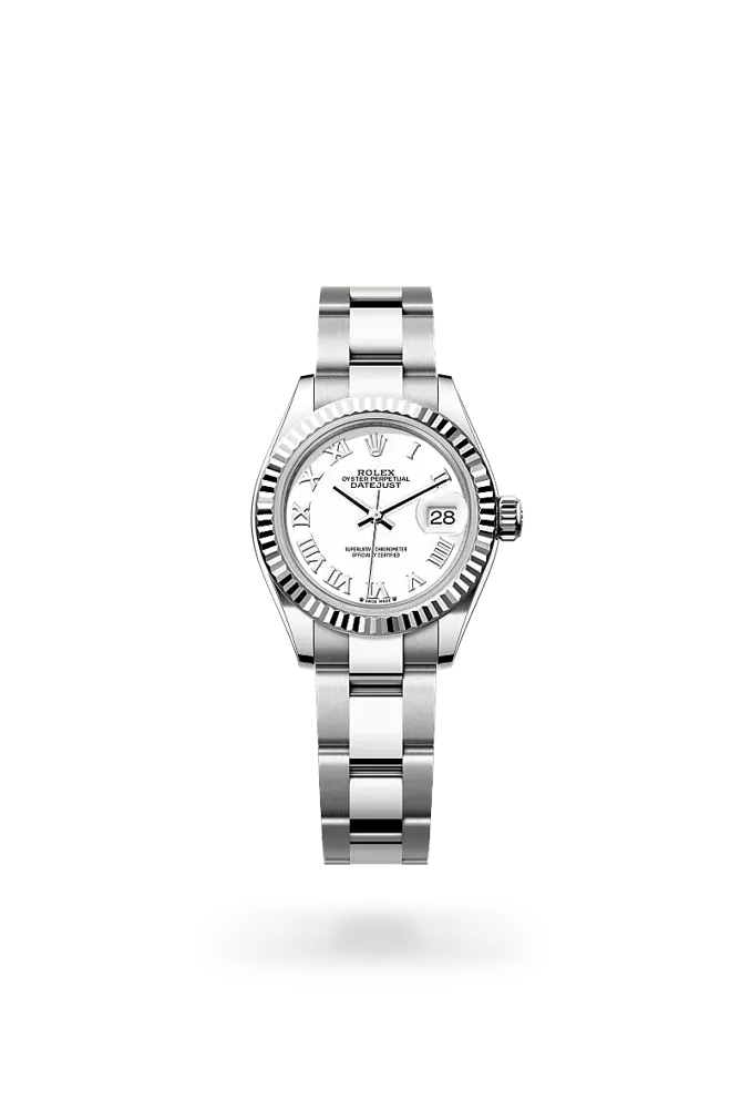Rolex Lady-Datejust 279174, reference 279174-0020, white dial, stainless steel and white gold case