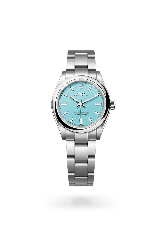 Rolex Oyster Perpetual 31 277200, reference 277200-0007, blue dial, stainless steel case