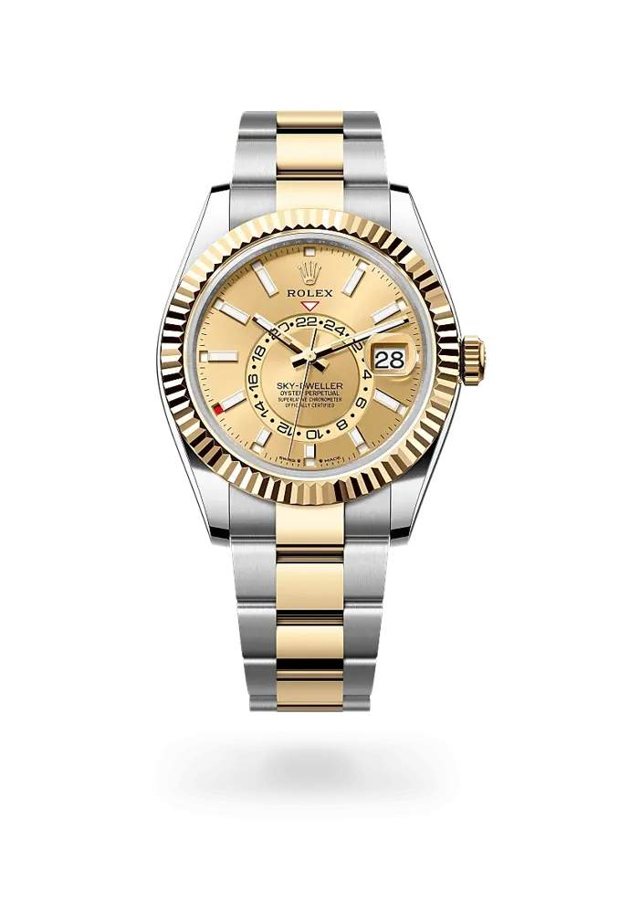 Rolex Sky-Dweller 336933, reference 336933-0001, stainless steel and yellow gold case
