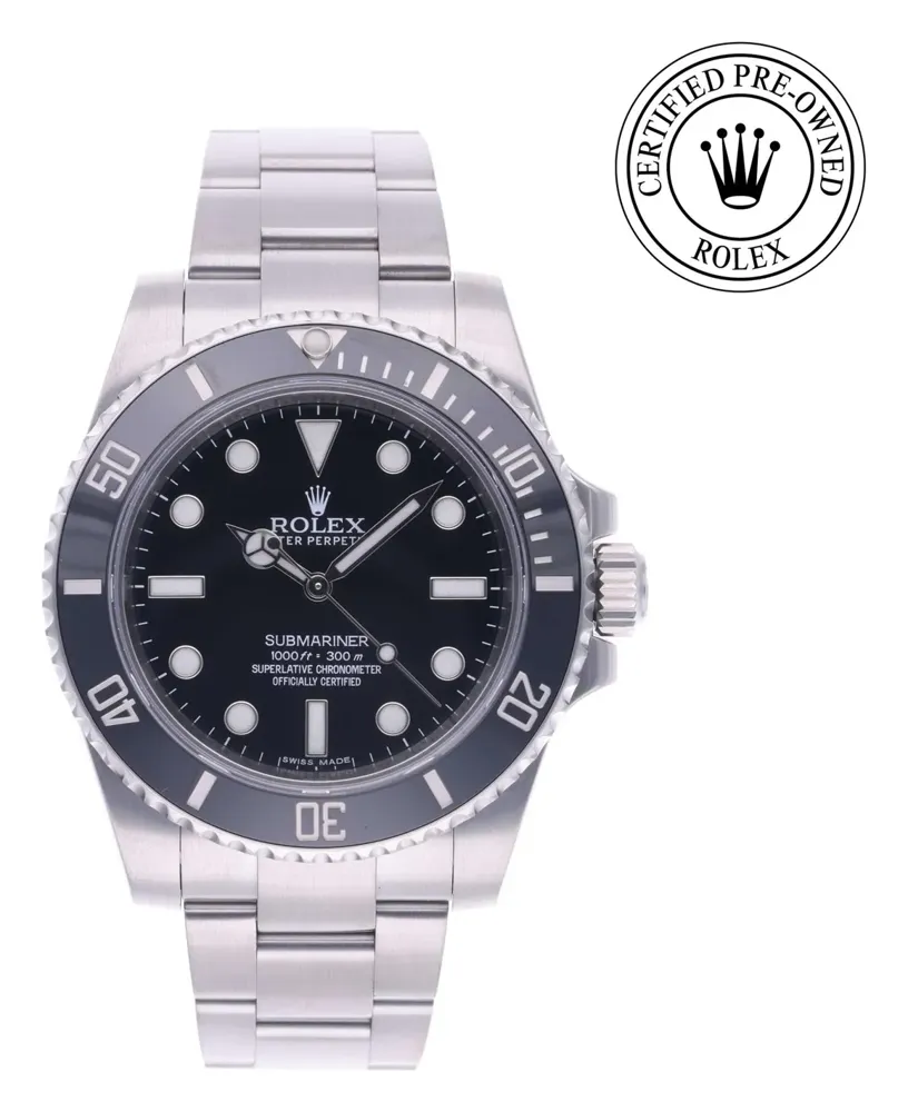 Rolex Submariner 114060, reference 114060, black dial, stainless steel case