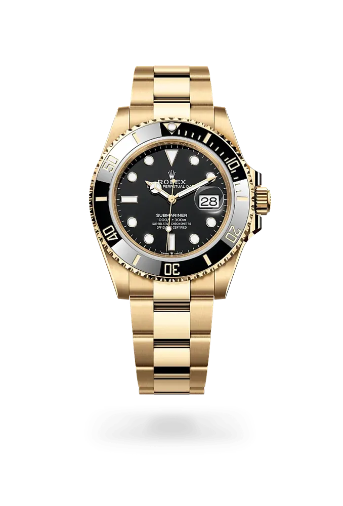 Rolex Submariner Date 126618LN, reference 126618LN-0002, black dial, yellow gold case