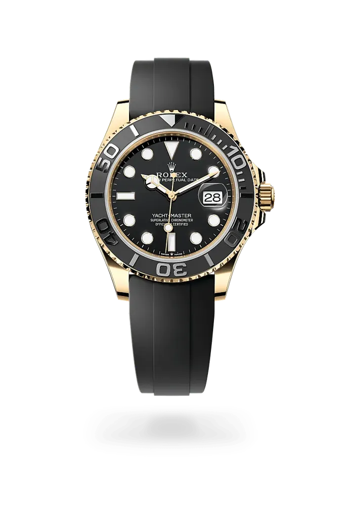 Rolex Yacht-Master, reference 226658-0001, black dial, yellow gold case