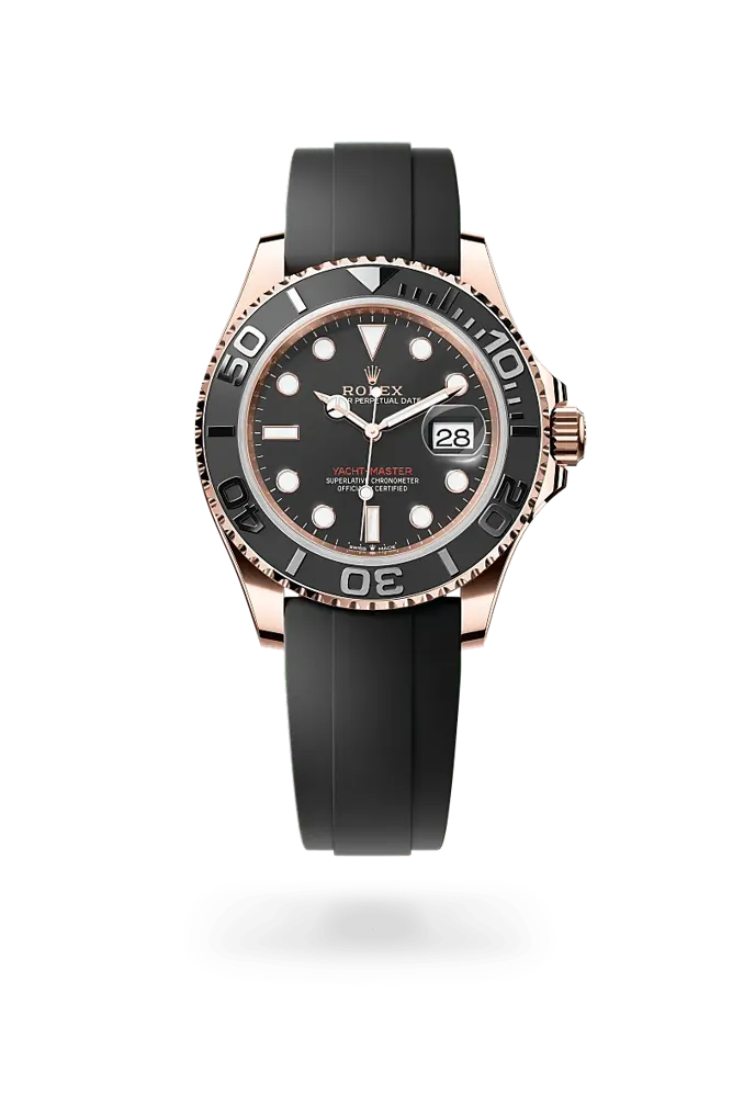 Rolex Yacht-Master 40 126655, reference 126655-0002, black dial, rose gold case