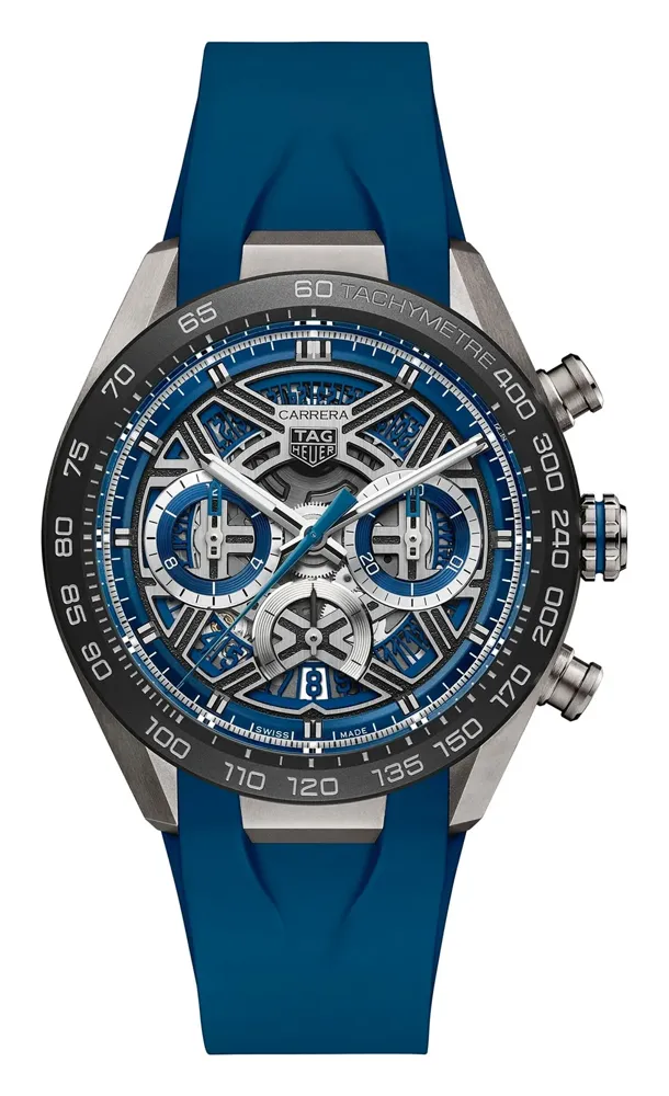 TAG Heuer Carrera Chronograph Extreme Sport CBU2081FT6274, reference CBU2081.FT6274, blue dial, titanium case