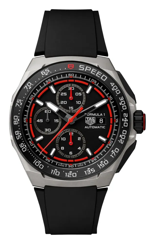 TAG Heuer Formula 1 Chronograph CBZ2082FT8096, reference CBZ2082.FT8096, black dial, titanium case