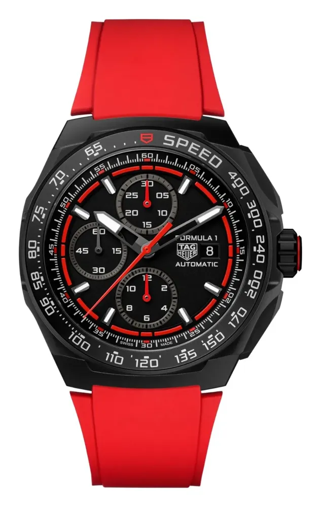 TAG Heuer Formula 1 Chronograph CBZ2085FT8093, reference CBZ2085.FT8093, black dial, titanium case