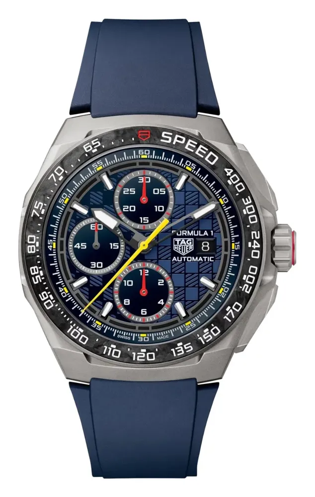 TAG Heuer Formula 1 Chronograph X Oracle Red Bull Racing, reference CBZ2080.FT8091, blue dial, titanium case
