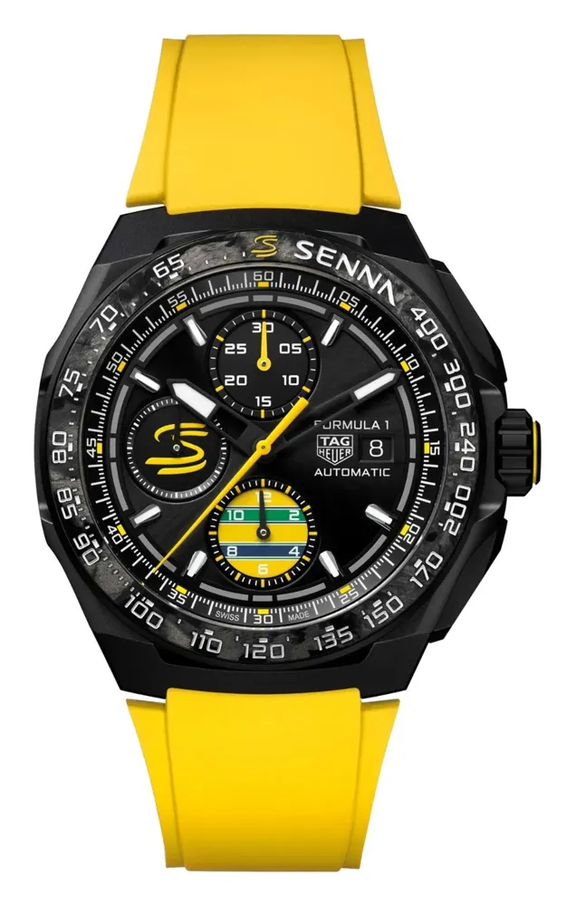 TAG Heuer Formula 1 Chronograph x Senna, reference CBZ2081.FT8092, black dial, titanium case