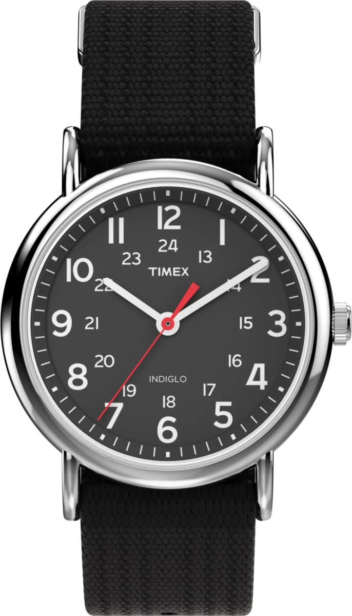 Timex Weekender 38mm, reference T2N647, black dial