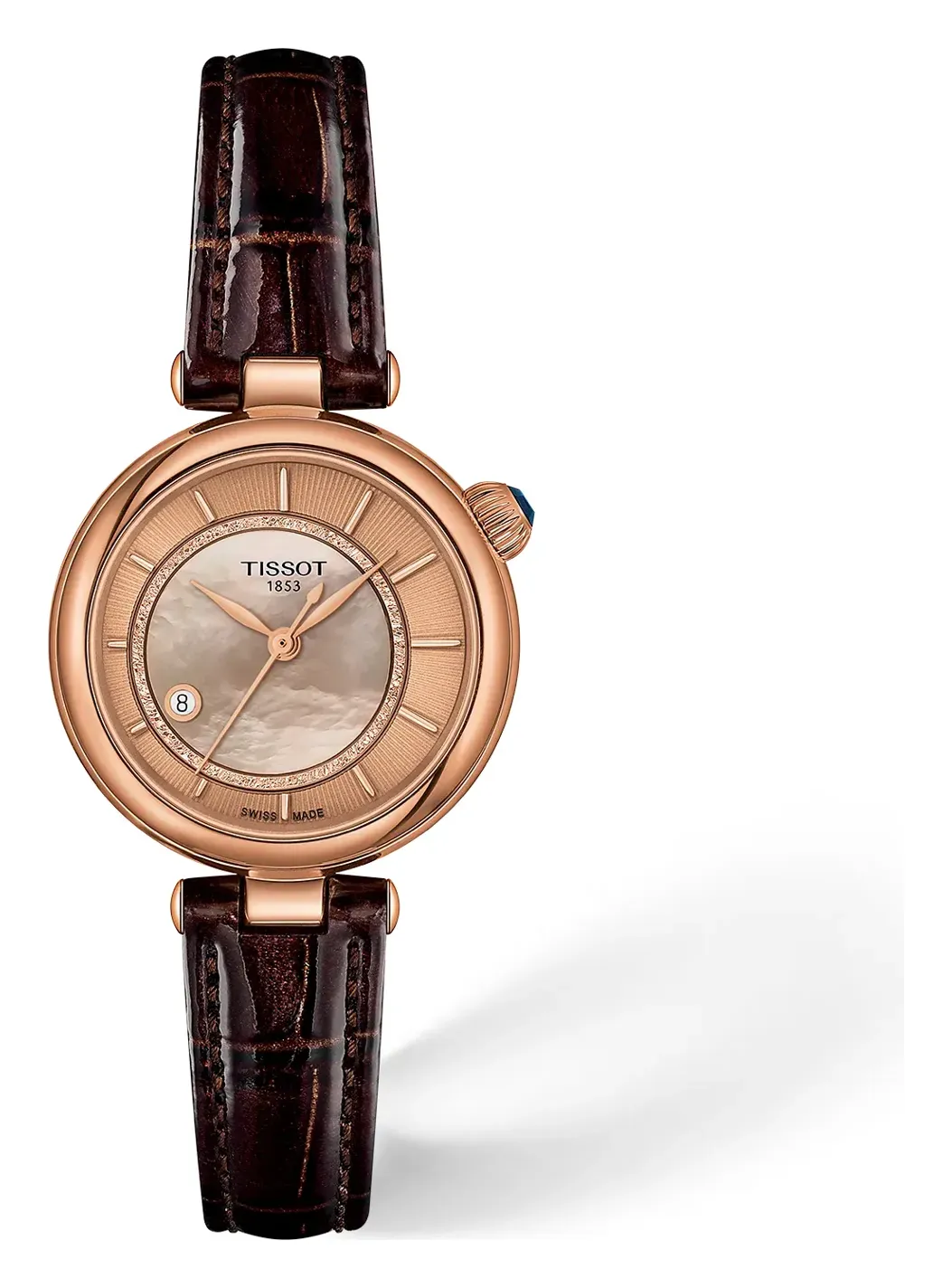 Tissot Désir 28mm T1522073652100, reference T1522073652100, pink dial, stainless steel case