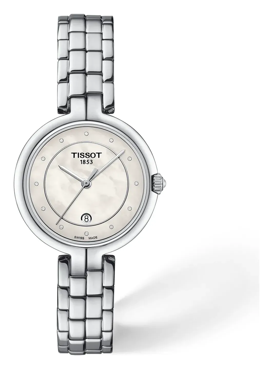 Tissot Flamingo 30mm T0942101111601, reference T0942101111601, white dial, stainless steel case