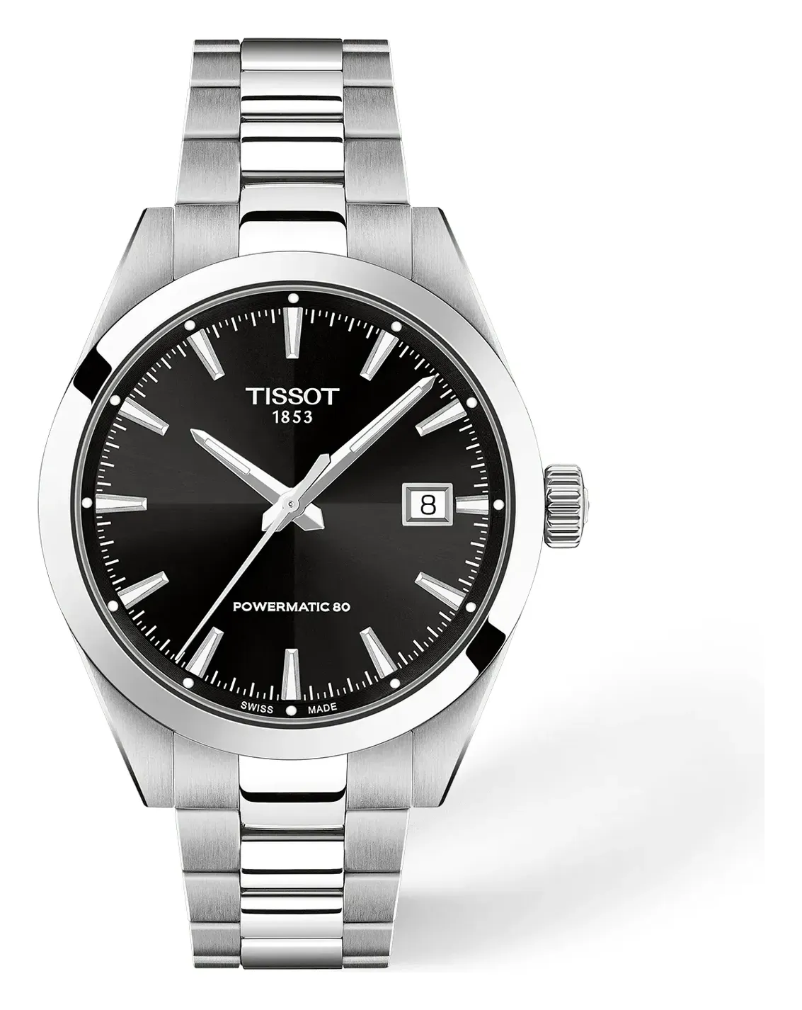 Tissot Gentleman 38mm T1658071105100, reference T1658071105100, black dial, stainless steel case