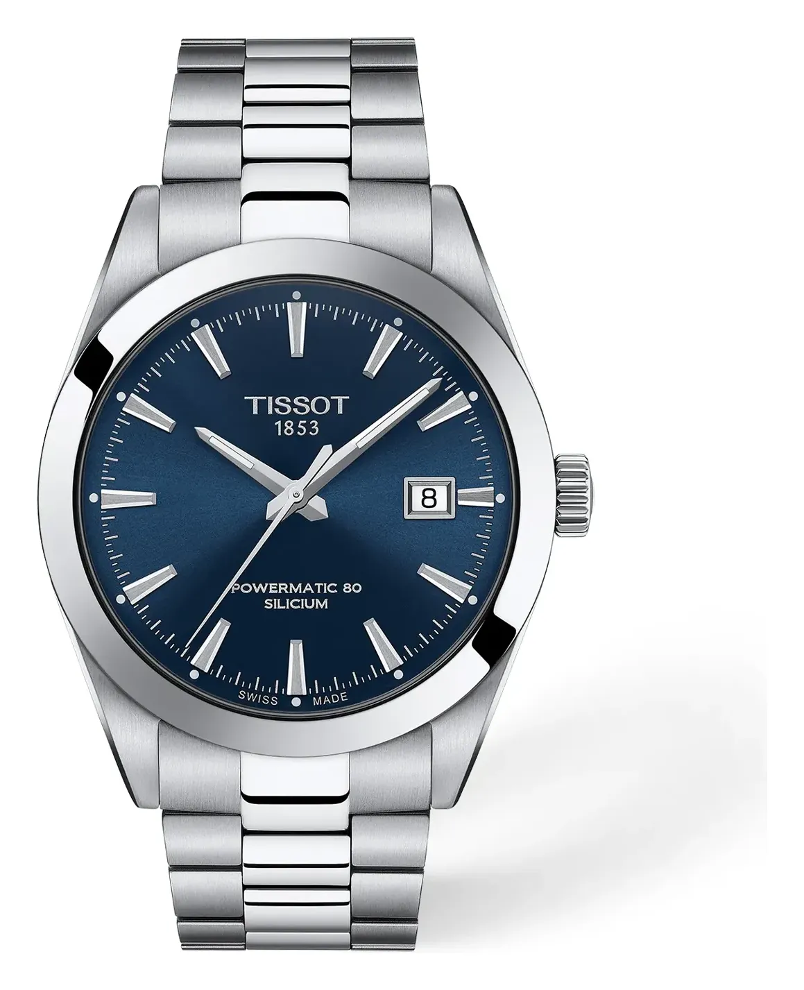 Tissot Gentleman 40mm T1274071104100, reference T1274071104100, blue dial, stainless steel case