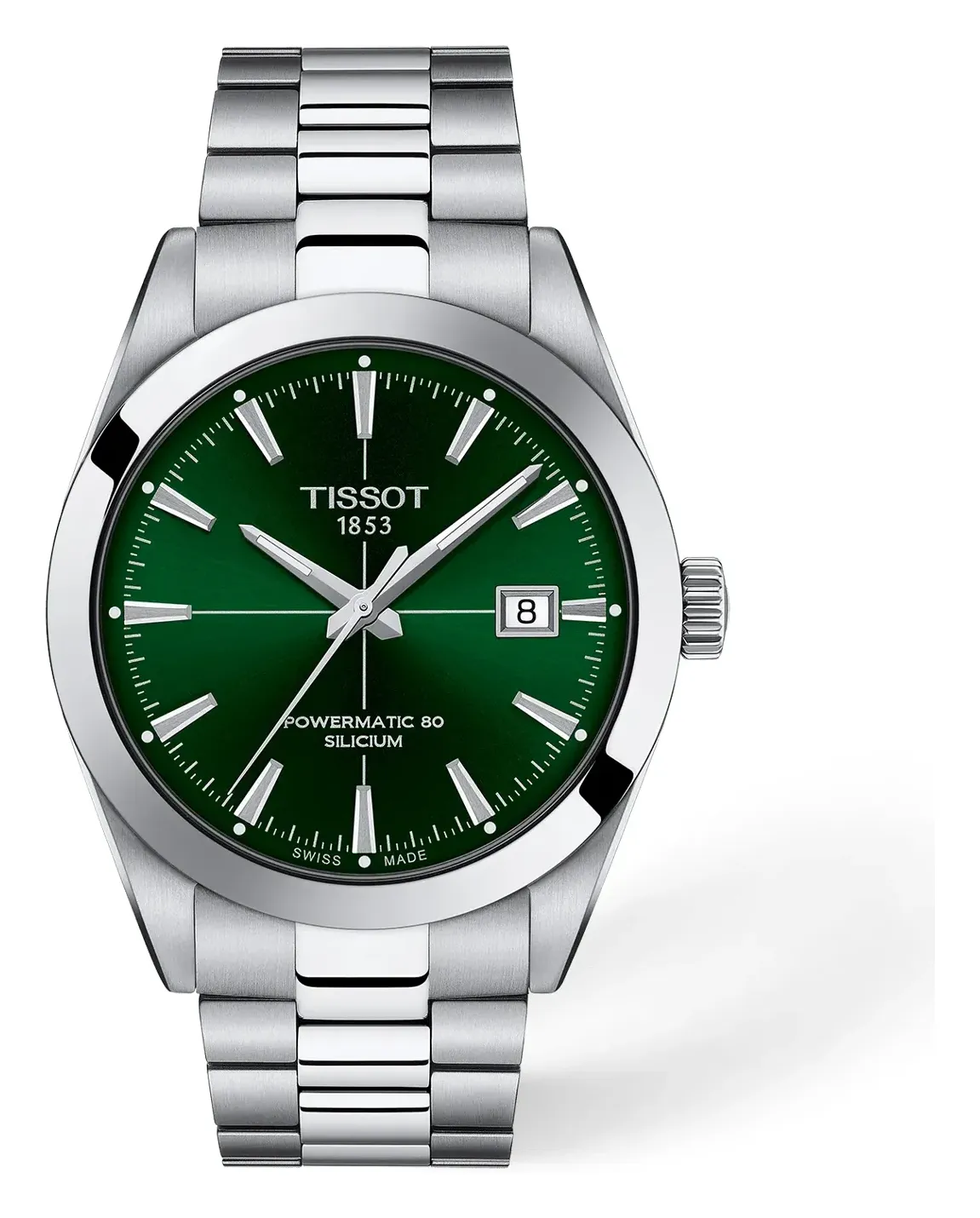 Tissot Gentleman 40mm T1274071109101, reference T1274071109101, green dial, stainless steel case