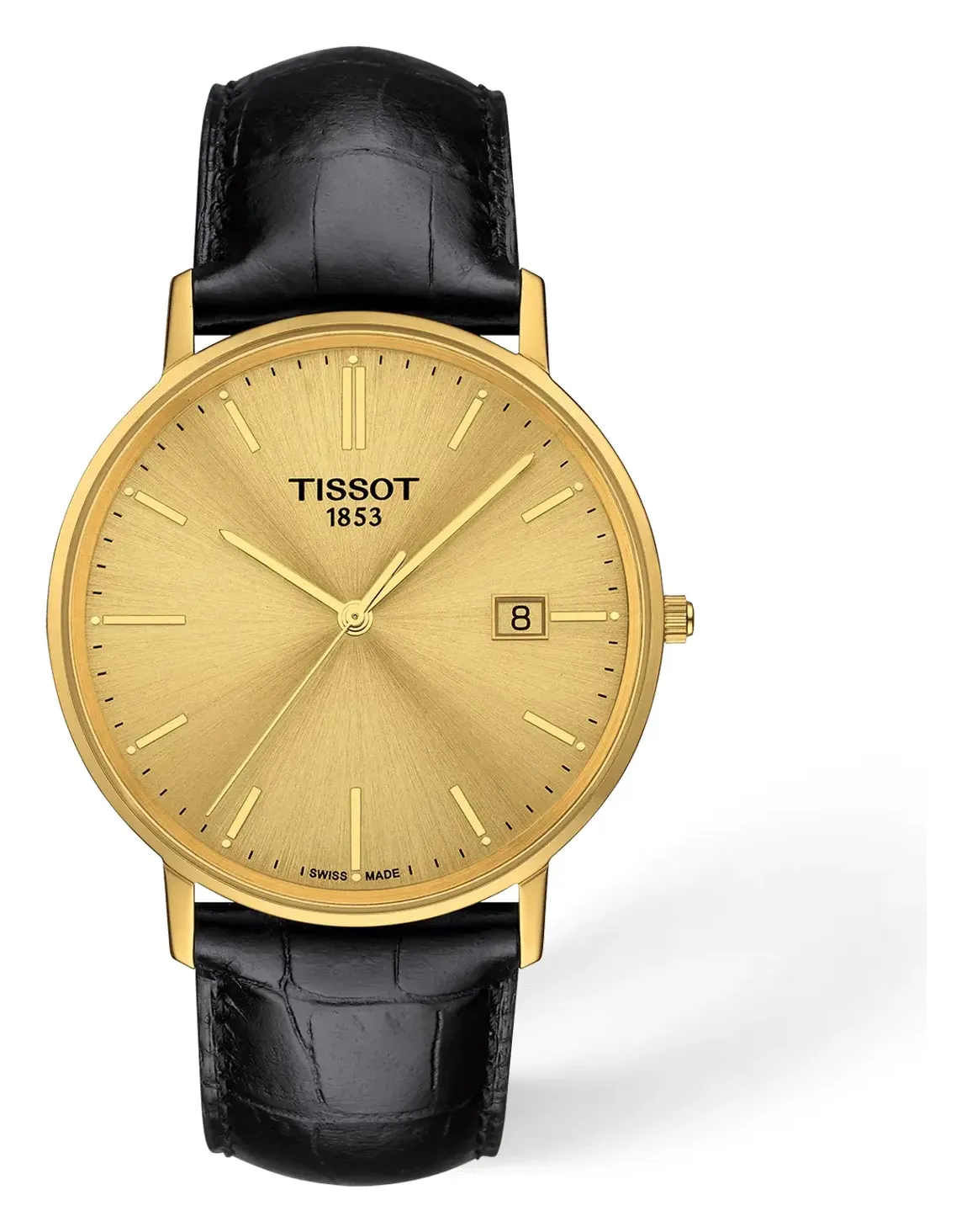 Tissot Goldrun Gold 38mm T9224101602100, reference T9224101602100, champagne dial, gold case