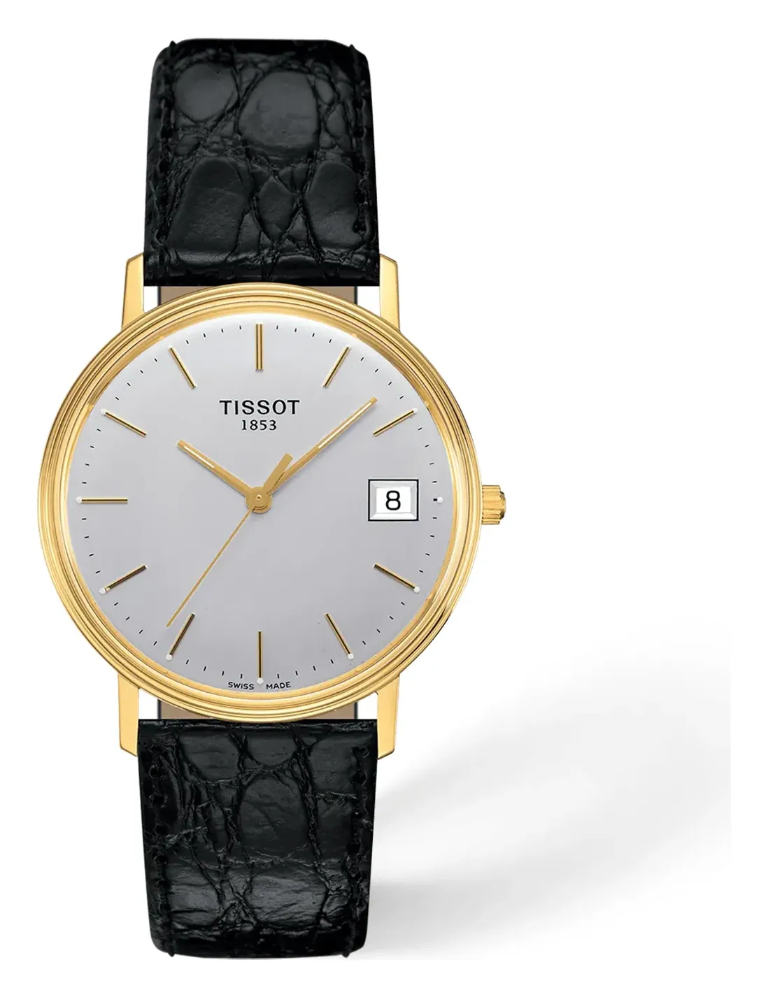 Tissot Goldrun Hesalite Gold 33.7mm T71340131, reference T71340131, silver dial, gold case
