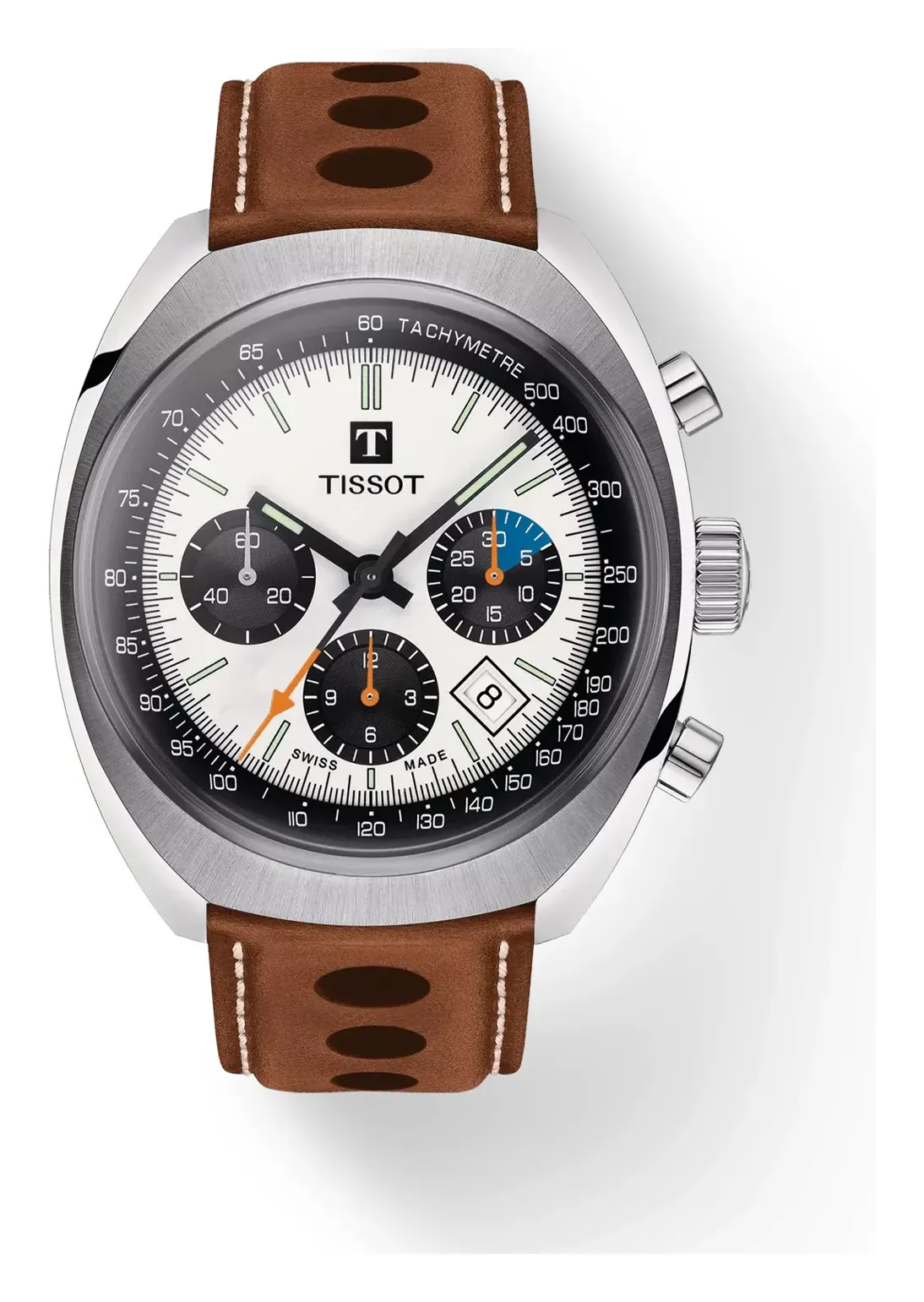 Tissot Heritage 1973, reference T1244271603101, silver dial, stainless steel case