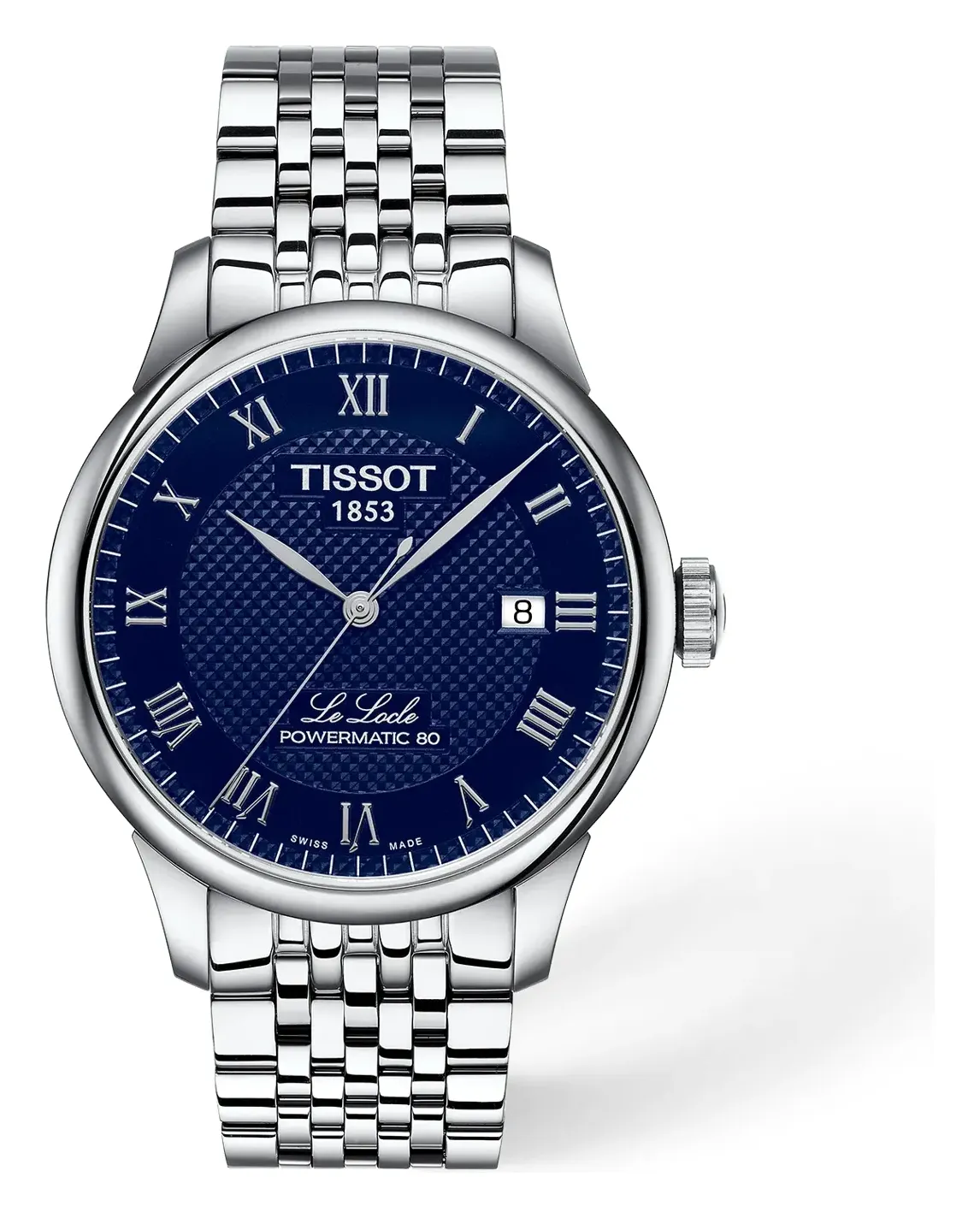Tissot Le Locle 39.3mm T0064071104300, reference T0064071104300, blue dial, stainless steel case