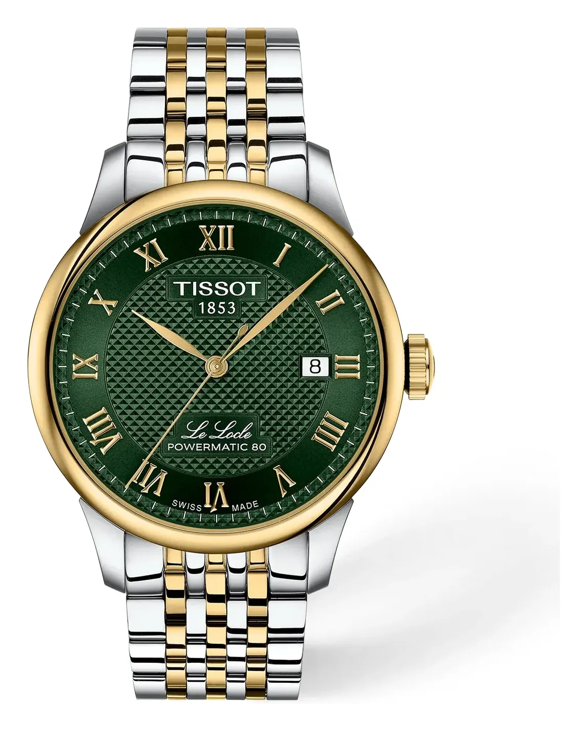 Tissot Le Locle 39.3mm T0064072209300, reference T0064072209300, green dial, stainless steel case