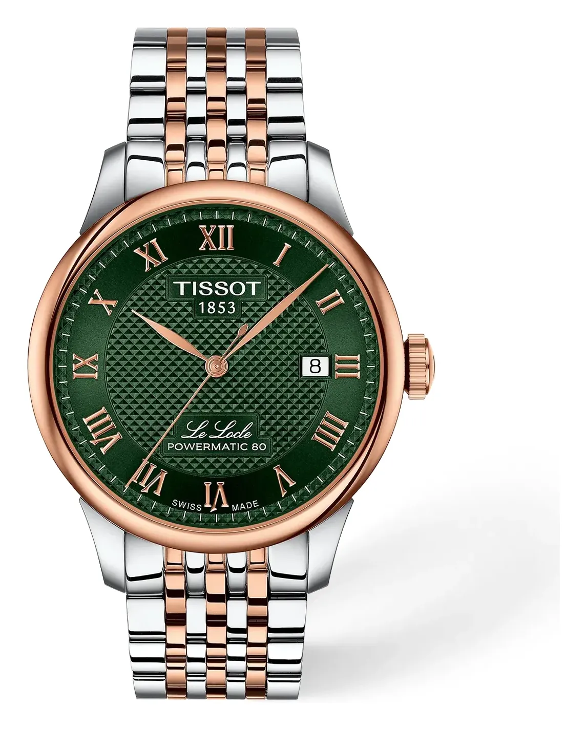 Tissot Le Locle 39.3mm T0064072209301, reference T0064072209301, green dial, stainless steel case