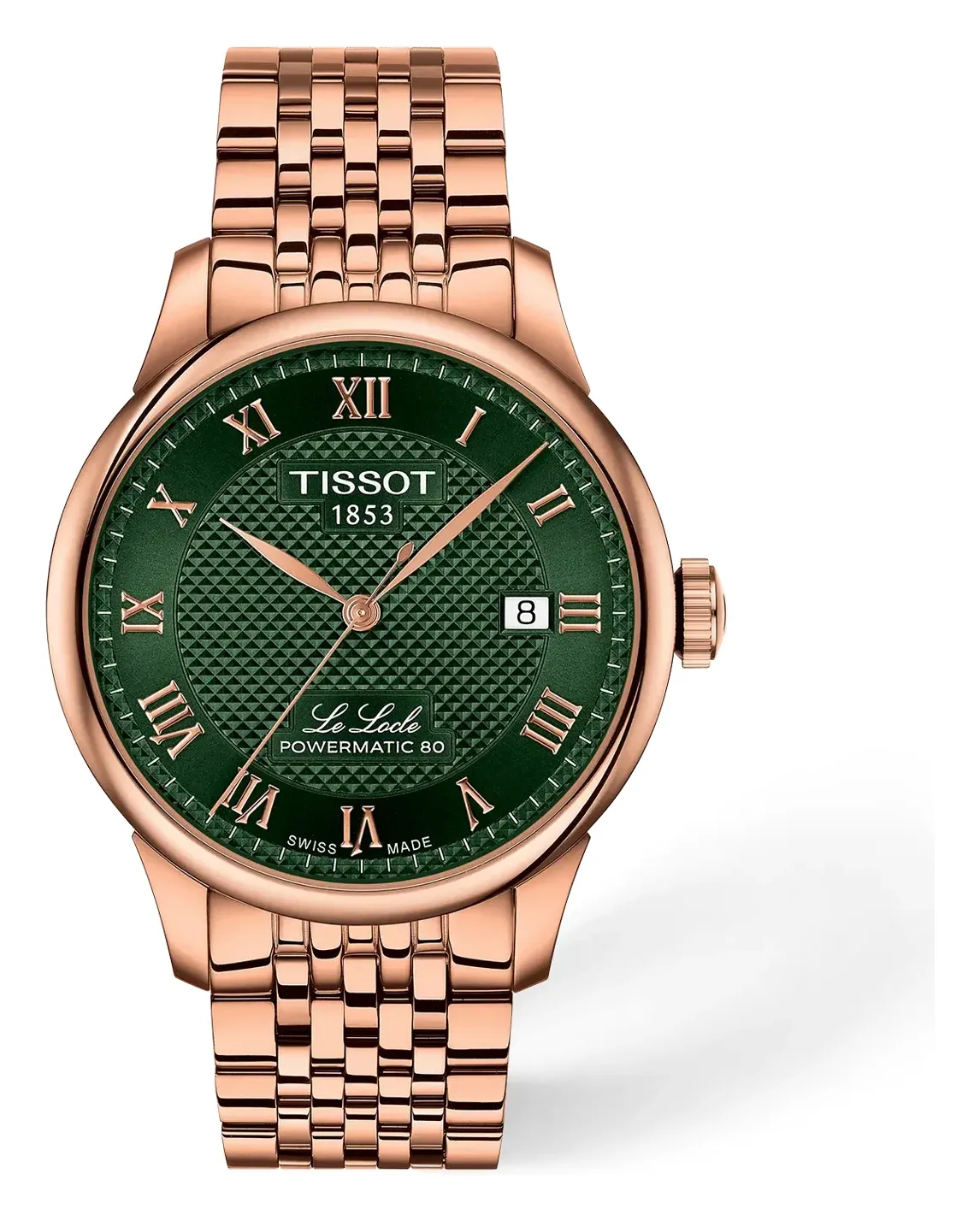 Tissot Le Locle 39.3mm T0064073309300, reference T0064073309300, green dial, stainless steel case