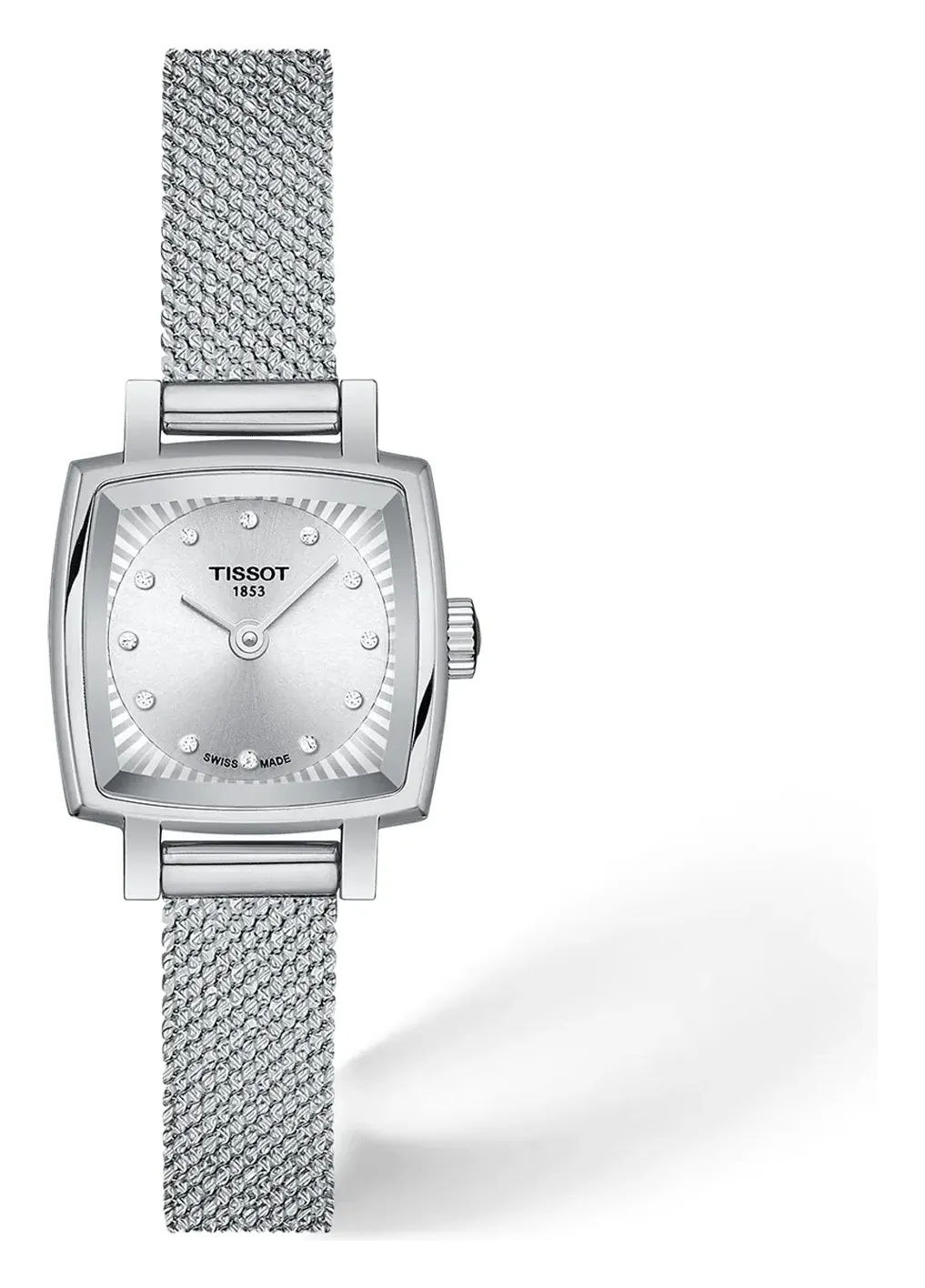 Tissot Lovely Square 20x20mm T0581091103600, reference T0581091103600, silver dial, stainless steel case